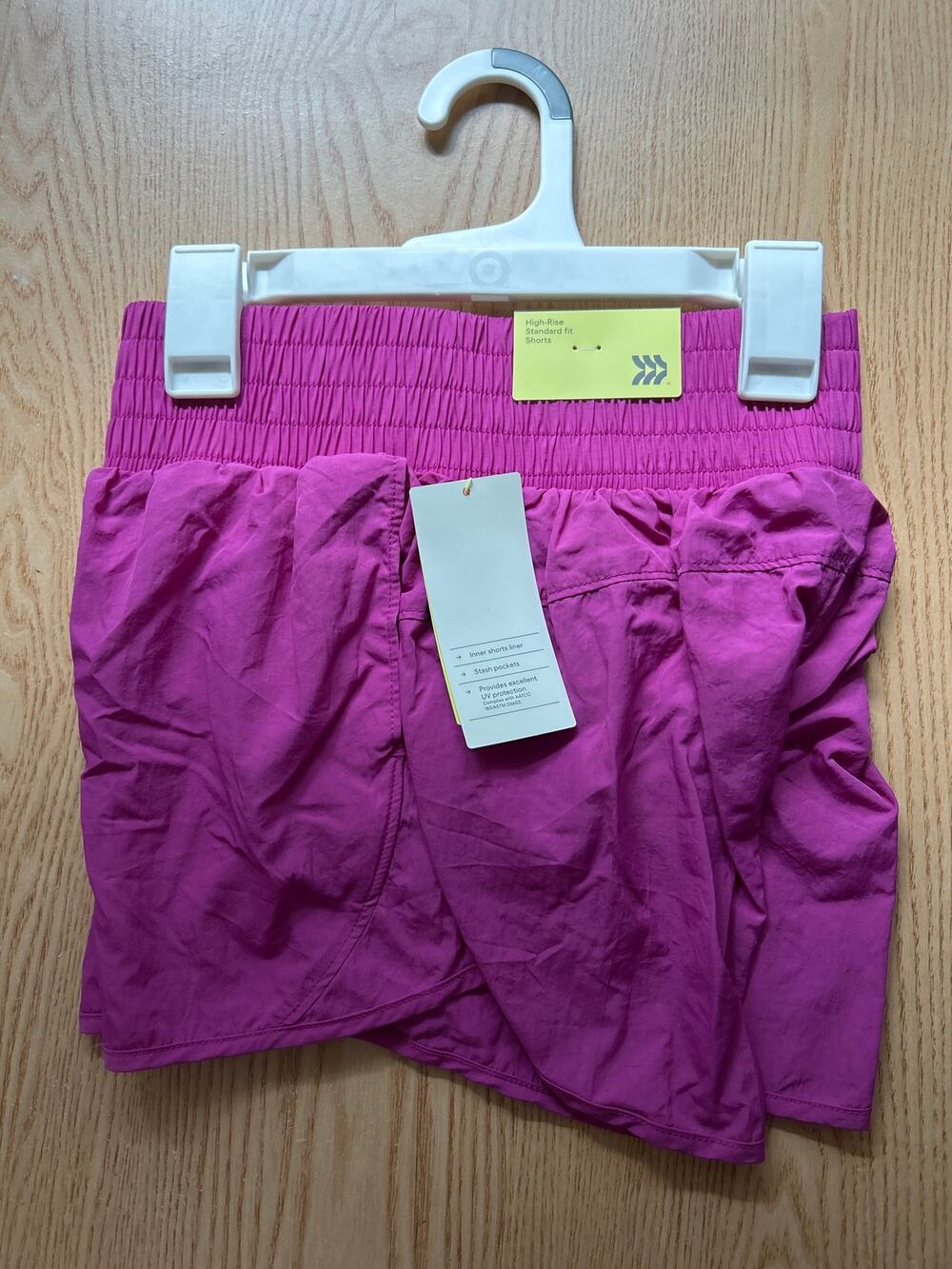 New Girls All in Motion Shorts High Rise Pockets Moisture Wicking UPF 50+ Medium